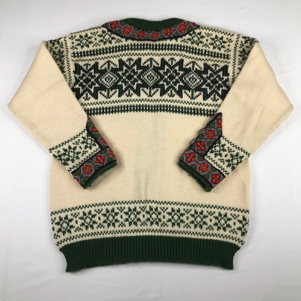 Vintage Dale Of Norway Unisex Wool Cardigan Sweater Sz 40 (Small) - Picture 3 of 13
